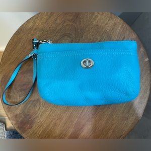 Leather Coach Wristlet